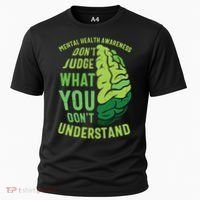 Dont Judge Mental Health Awareness Cooling Performance Crew T-Shirt thumb 0
