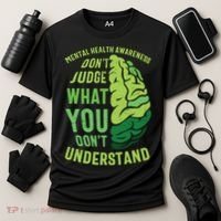 Dont Judge Mental Health Awareness Cooling Performance Crew T-Shirt thumb 3