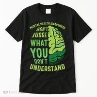 Dont Judge Mental Health Awareness Tall T-Shirt thumb 0
