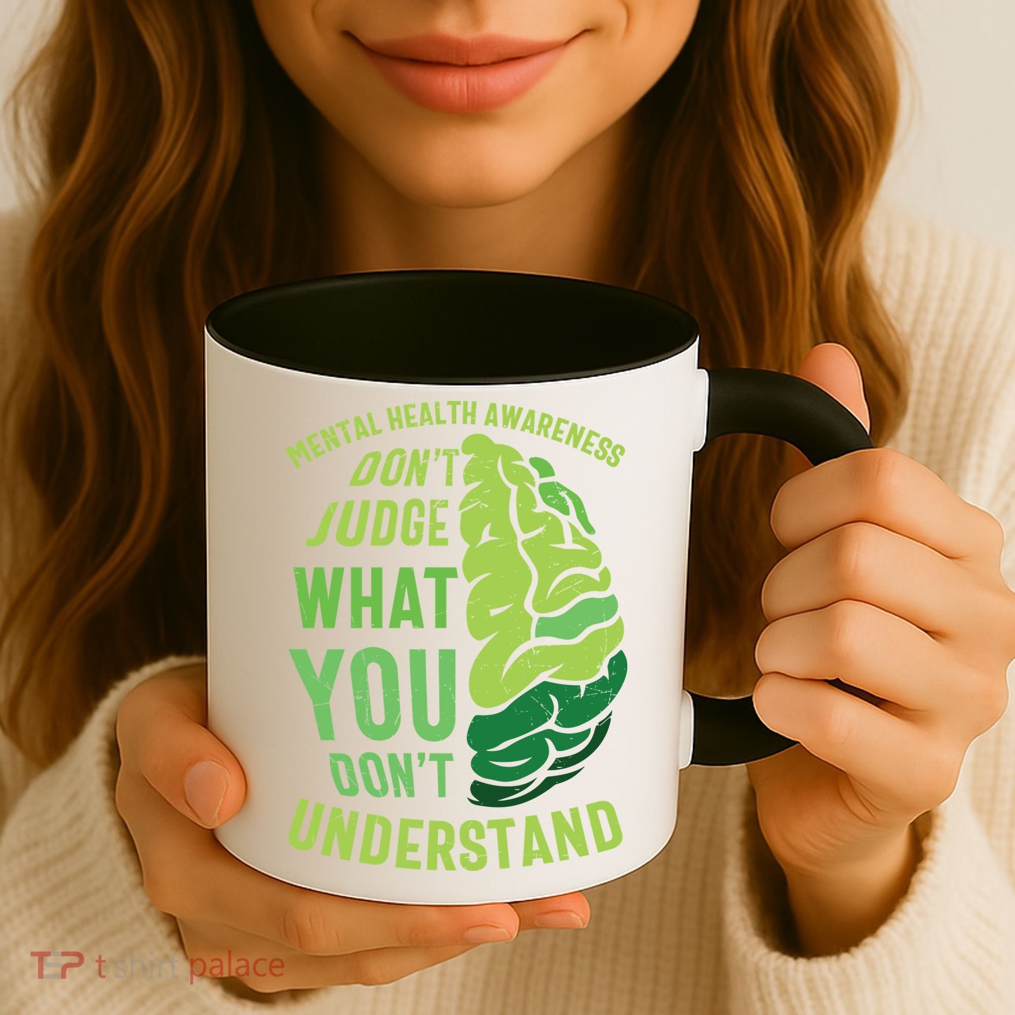 Dont Judge Mental Health Awareness Coffee Mug