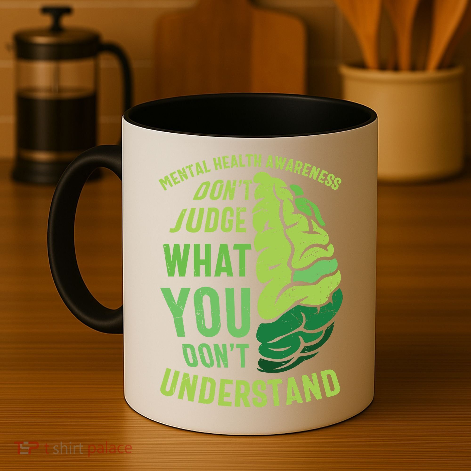 Dont Judge Mental Health Awareness Coffee Mug