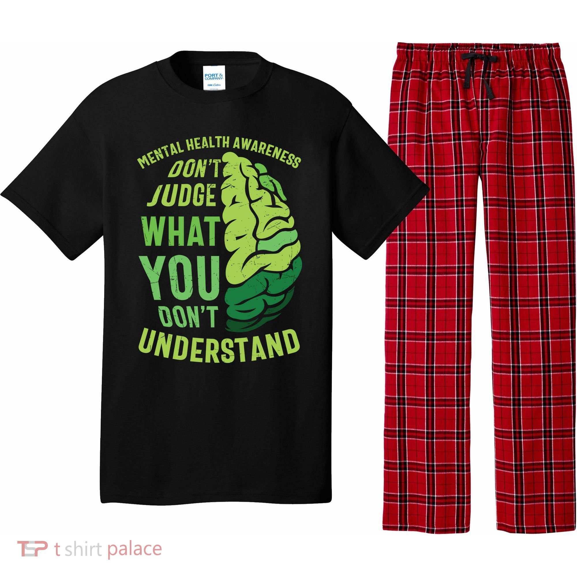 Dont Judge Mental Health Awareness Pajama Set
