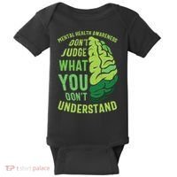 Dont Judge Mental Health Awareness Baby Bodysuit thumb 0