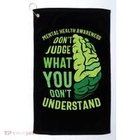 Dont Judge Mental Health Awareness Golf Towel thumb 0