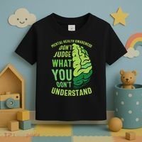 Dont Judge Mental Health Awareness Toddler T-Shirt thumb 3