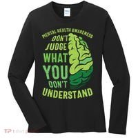 Dont Judge Mental Health Awareness Women's Long Sleeve Shirt thumb 0
