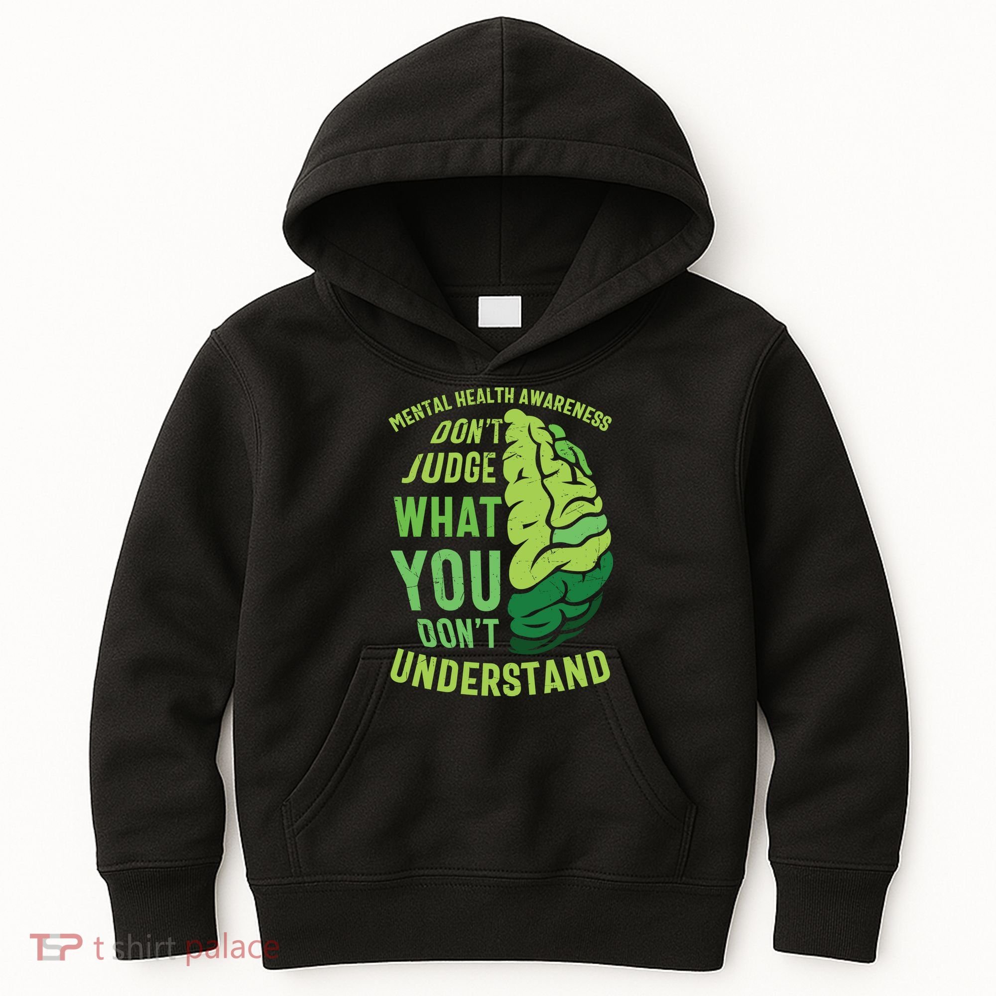 Dont Judge Mental Health Awareness Kids Hoodie