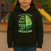 Dont Judge Mental Health Awareness Kids Hoodie thumb 3