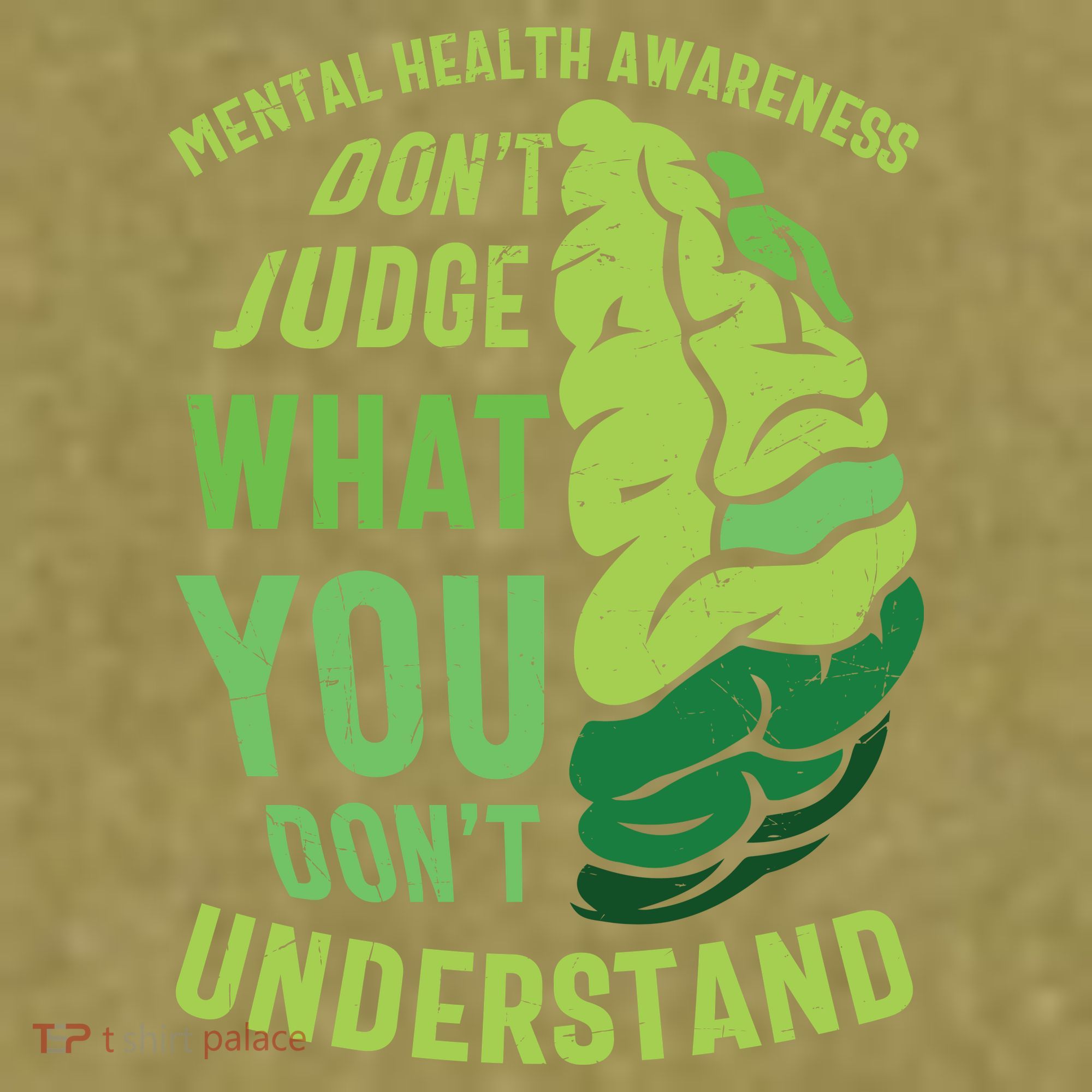 Dont Judge Mental Health Awareness Garment-Dyed Women's Muscle Tee