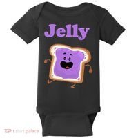 Dancing Jelly Peanut Butter And Jelly Baby Bodysuit thumb 0