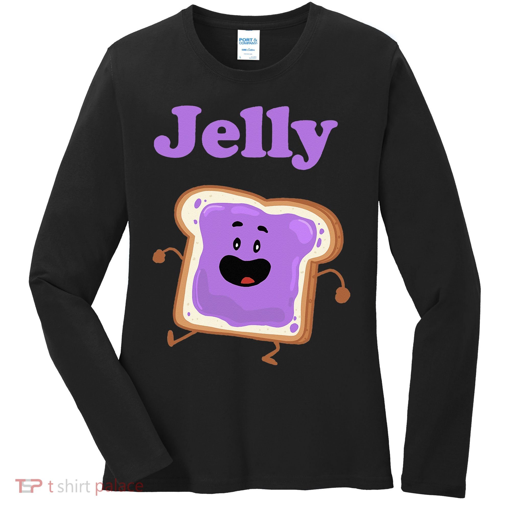 Dancing Jelly Peanut Butter And Jelly Women's Long Sleeve Shirt