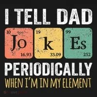 Dad Jokes Periodically Element Doggie Tank thumb 4