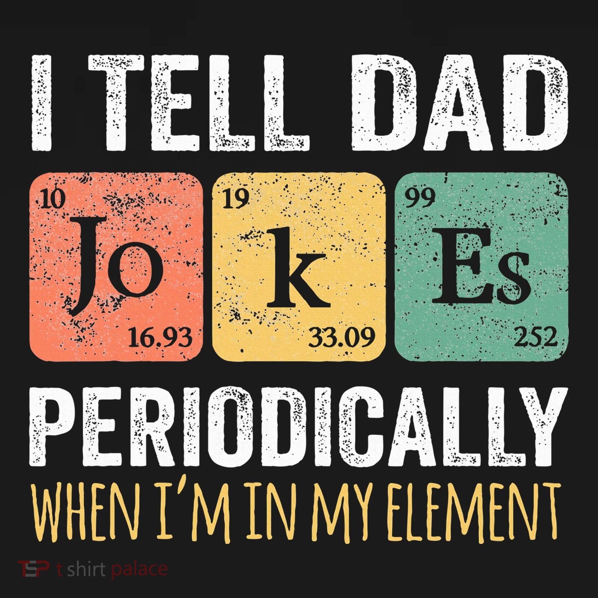 Dad Jokes Periodically Element Doggie Tank