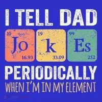 Dad Jokes Periodically Element Kids Sweatshirt thumb 2