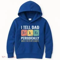 Dad Jokes Periodically Element Kids Hoodie thumb 0