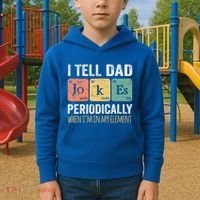 Dad Jokes Periodically Element Kids Hoodie thumb 2