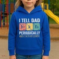 Dad Jokes Periodically Element Kids Hoodie thumb 3
