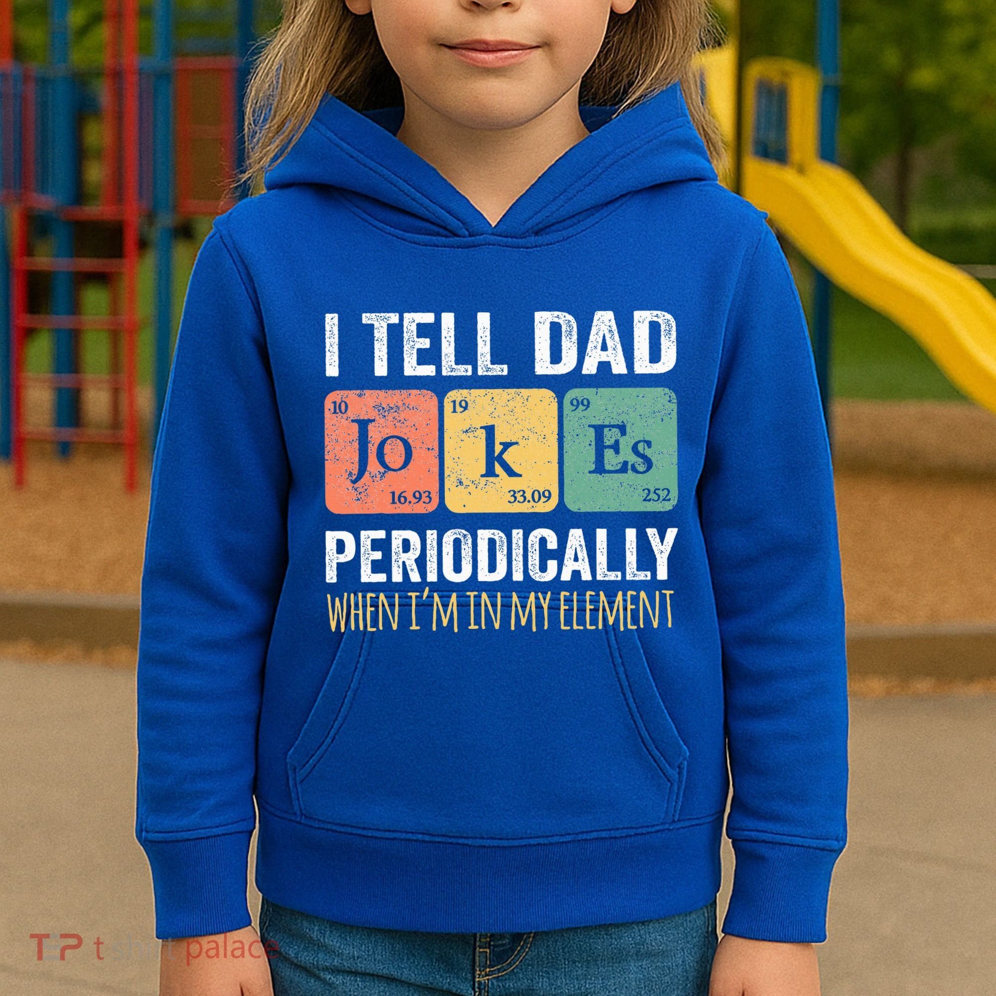 Dad Jokes Periodically Element Kids Hoodie