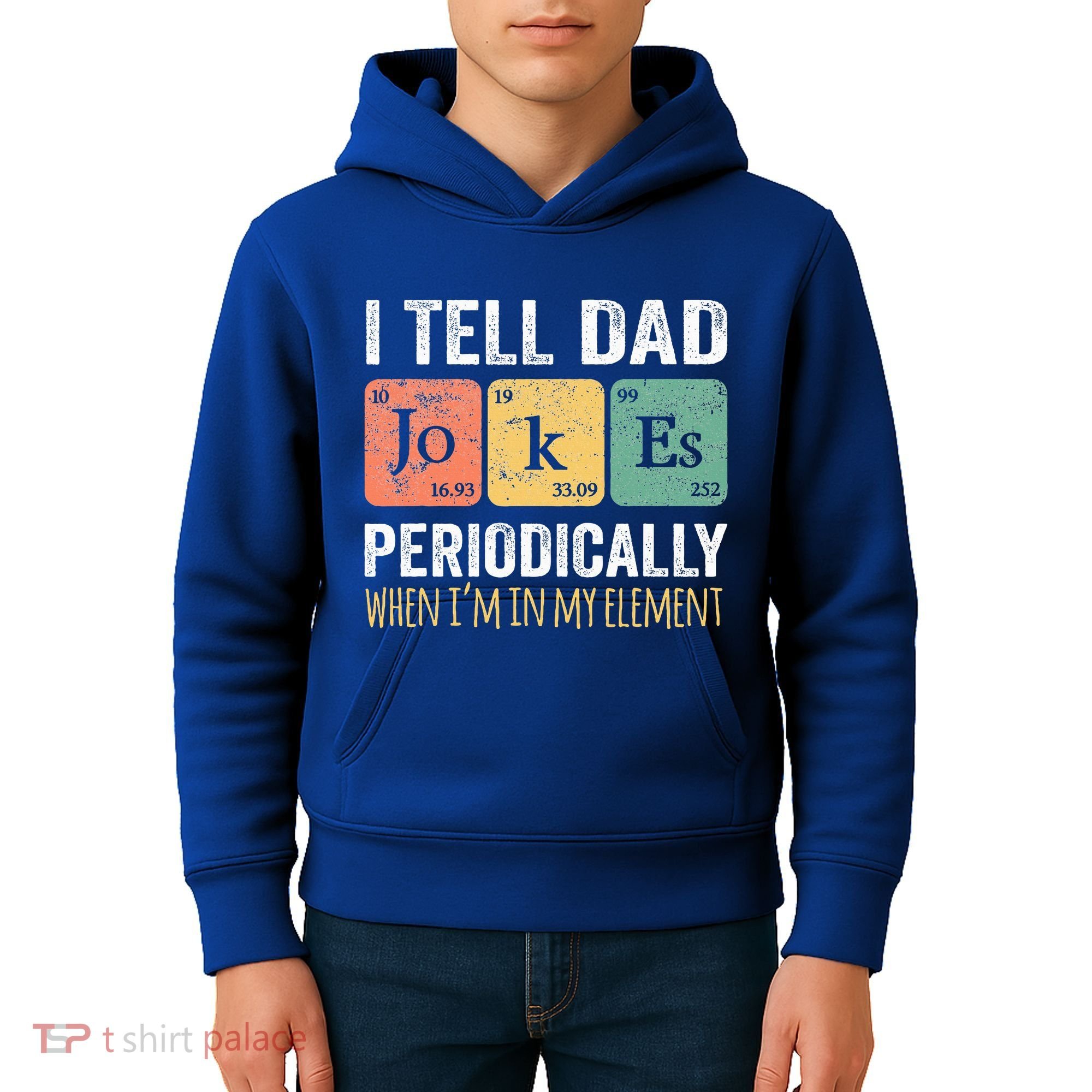 Dad Jokes Periodically Element Kids Hoodie