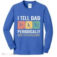 Dad Jokes Periodically Element Kids Long Sleeve Shirt thumb 0