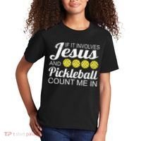 Distressed Jesus Pickleball Player Worship Church Graphic Kids T-Shirt thumb 2