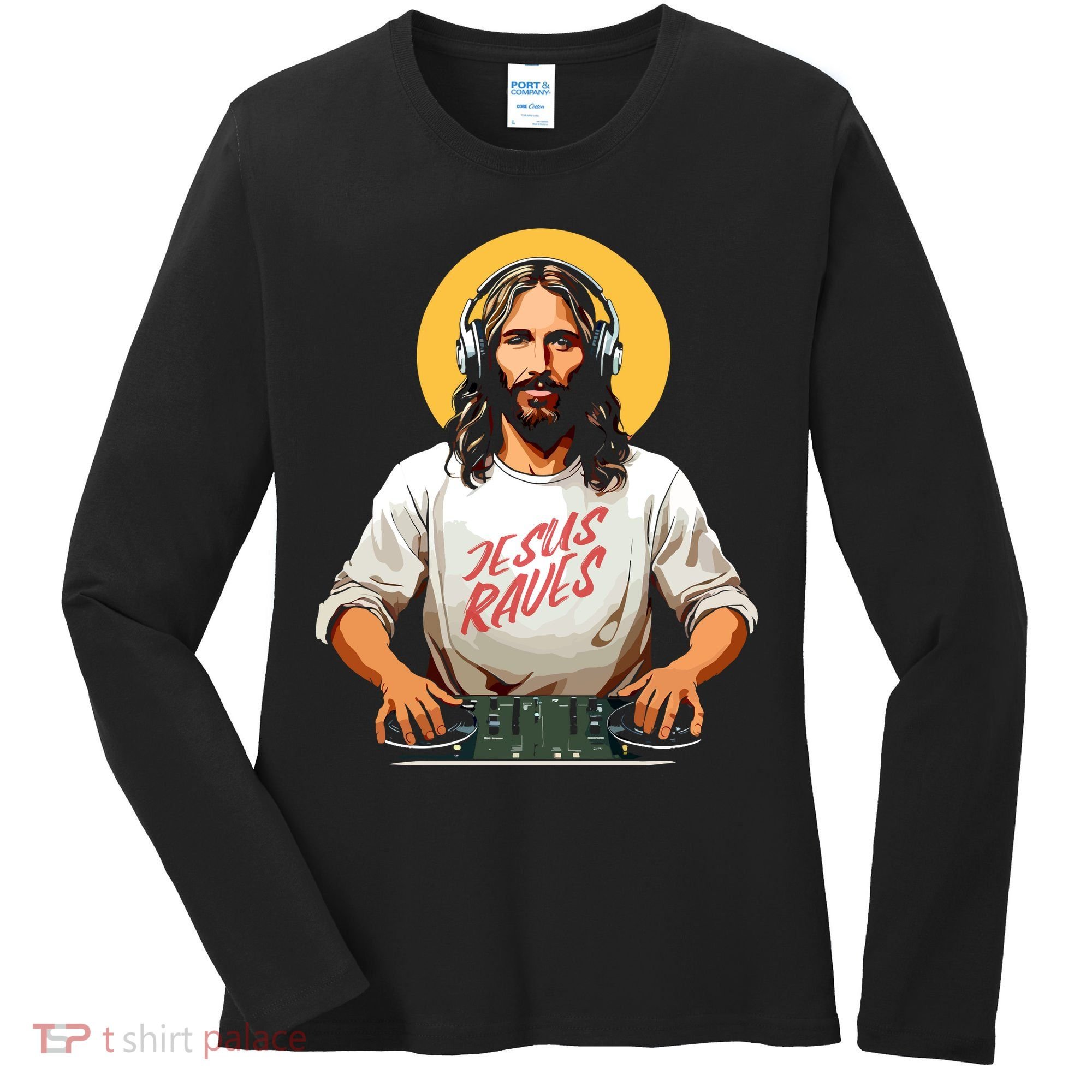 Dj Jesus Raves Women's Long Sleeve Shirt