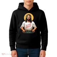 Dj Jesus Raves Kids Hoodie thumb 4