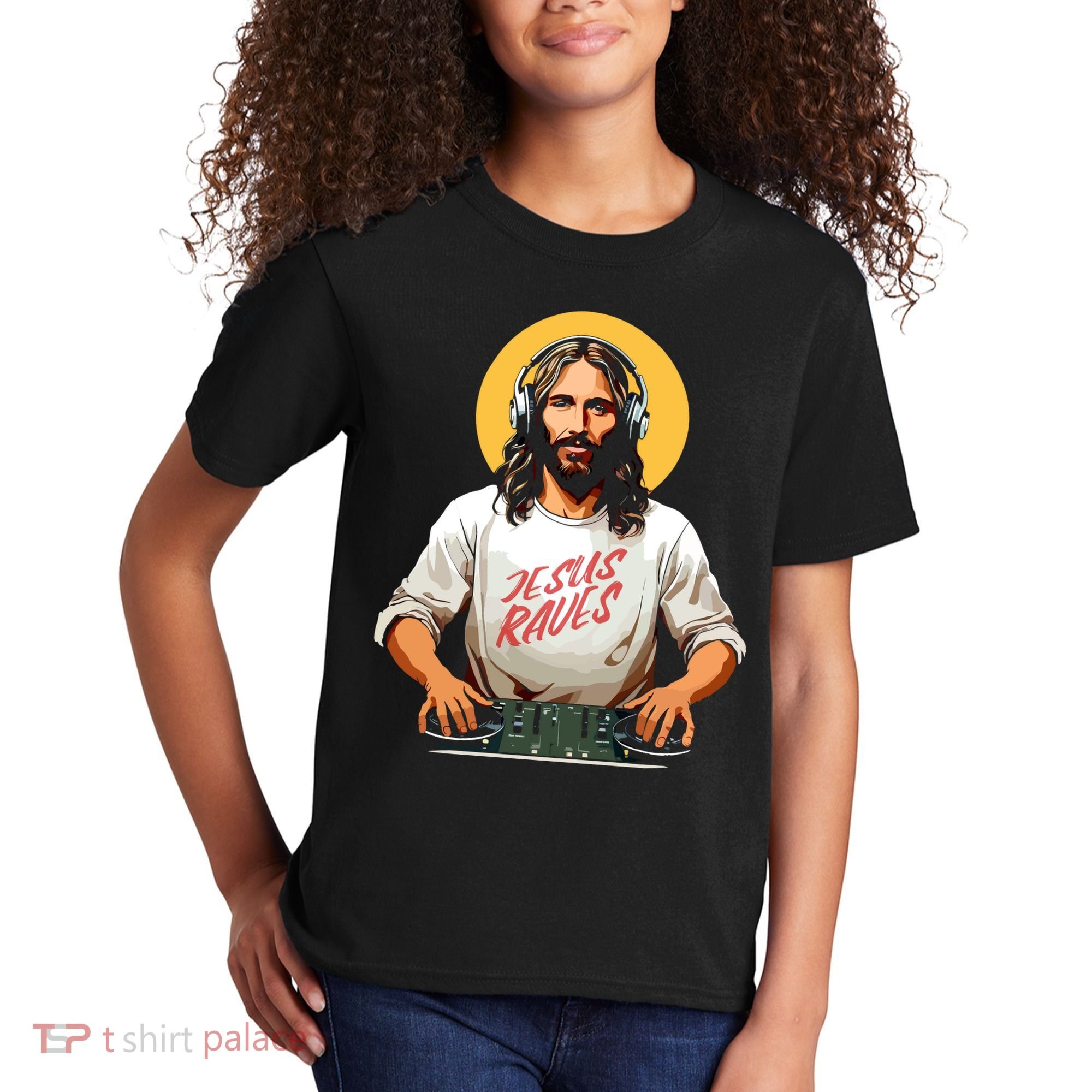 Dj Jesus Raves Kids T-Shirt