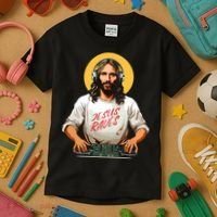 Dj Jesus Raves Kids T-Shirt thumb 3