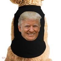 Donald J Trump The President's Face On A Meme Doggie Tank thumb 0