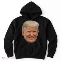 Donald J Trump The President's Face On A Meme Hoodie thumb 0