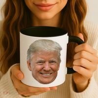 Donald J Trump The President's Face On A Meme Coffee Mug thumb 3