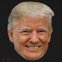 Donald J Trump The President's Face On A Meme Ornament thumb 1