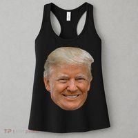 Donald J Trump The President's Face On A Meme Women's Tank Top thumb 3