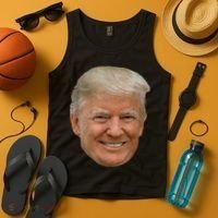 Donald J Trump The President's Face On A Meme Tank Top thumb 4