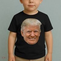 Donald J Trump The President's Face On A Meme Toddler T-Shirt thumb 2