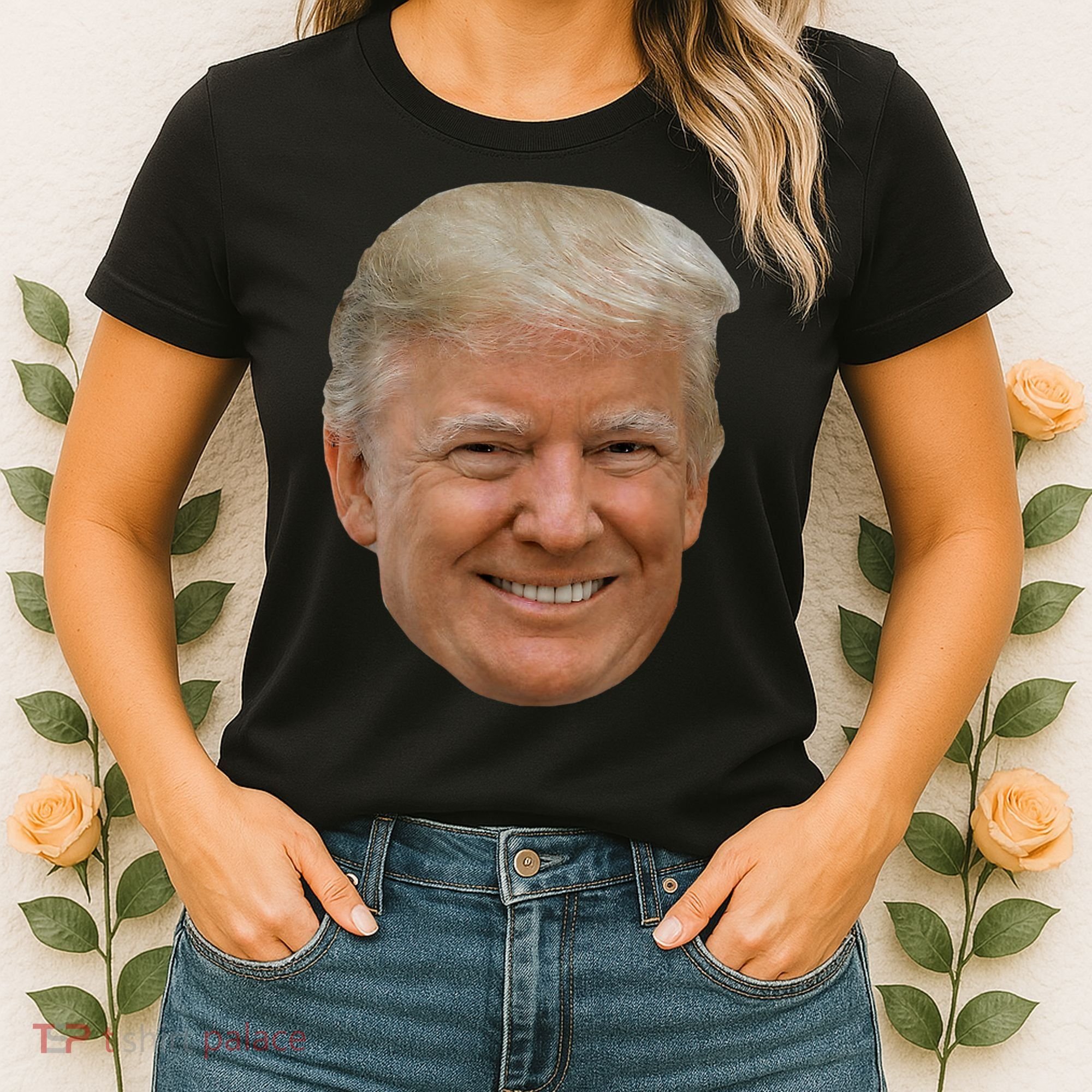 Donald J Trump The President's Face On A Meme Women's T-Shirt