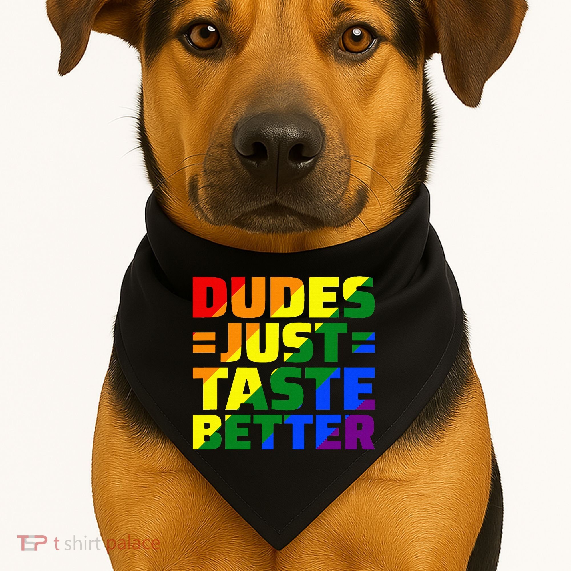 Dudes Just Taste Better USA-Made Doggie Bandana
