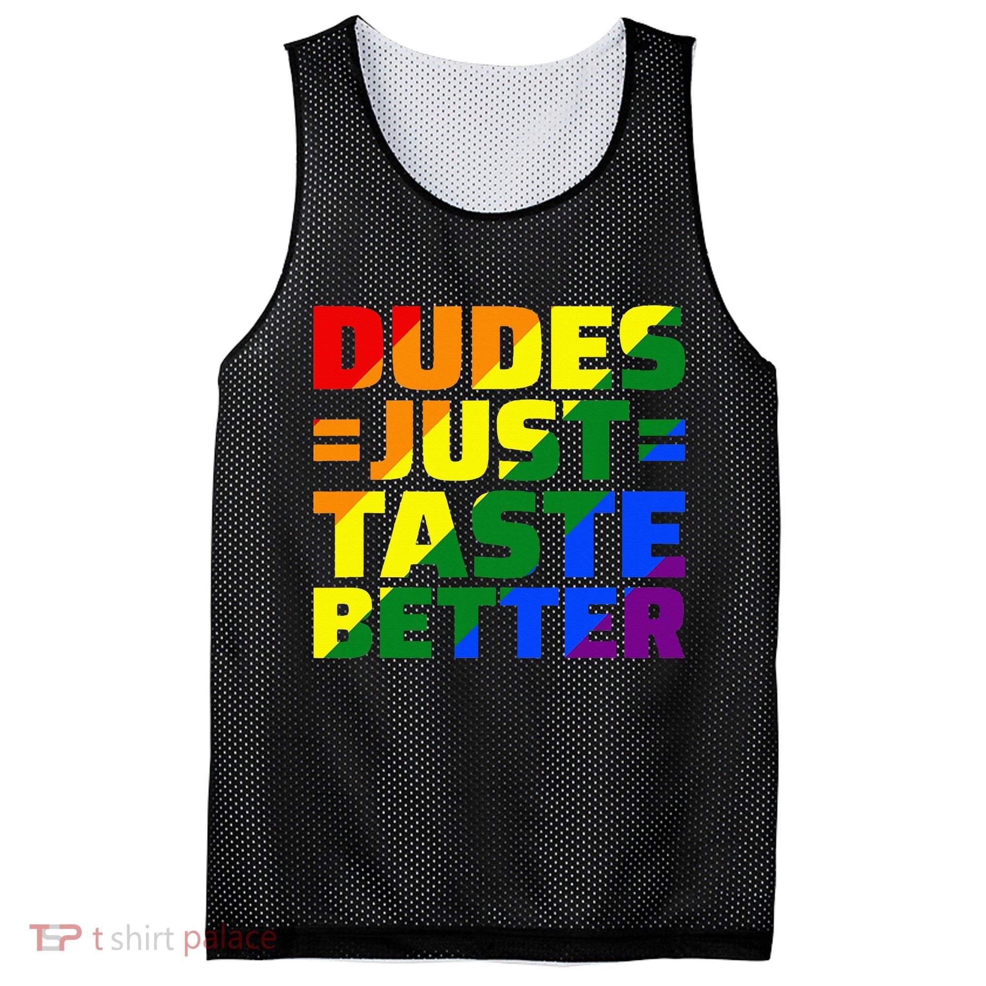 Dudes Just Taste Better Mesh Reversible Basketball Jersey Tank