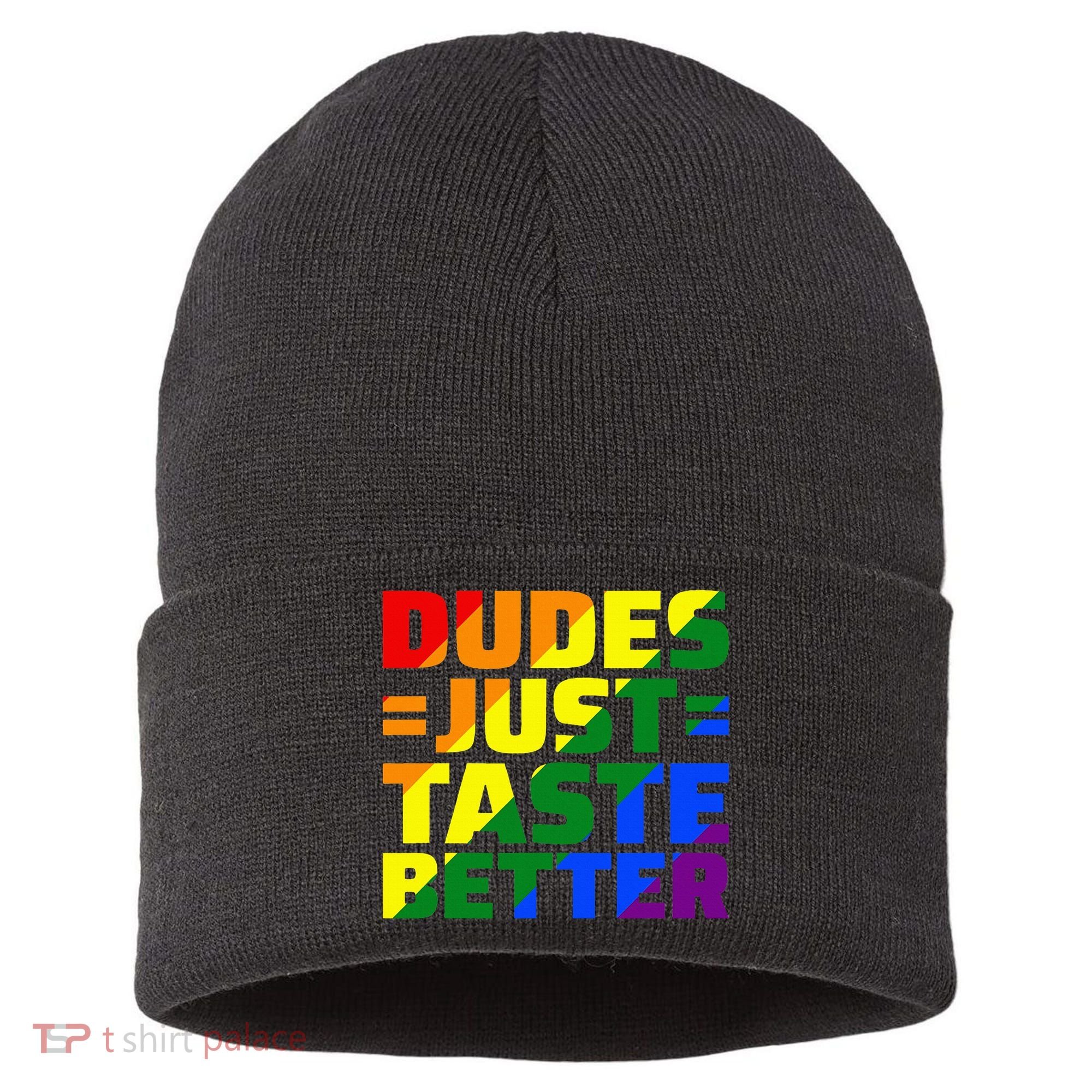 Dudes Just Taste Better Sustainable Knit Beanie