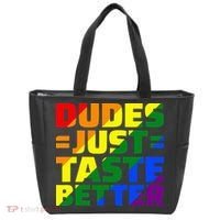 Dudes Just Taste Better Tote Bag thumb 0