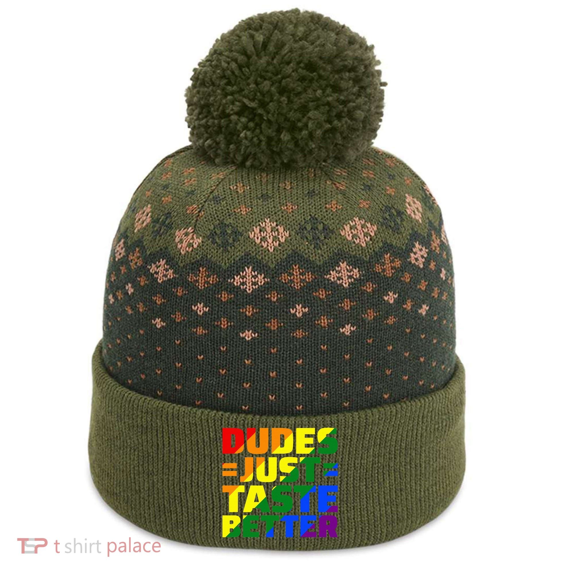 Dudes Just Taste Better The Baniff Cuffed Pom Beanie