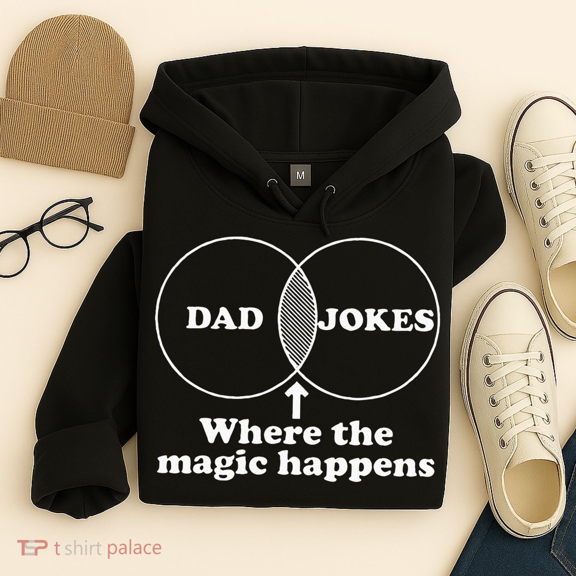 Dad Jokes Venn Diagram Hoodie