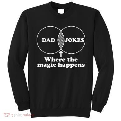 Dad Jokes Venn Diagram Sweatshirt