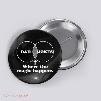 Dad Jokes Venn Diagram Button