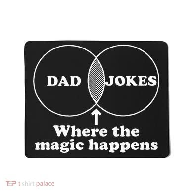 Dad Jokes Venn Diagram Mousepad