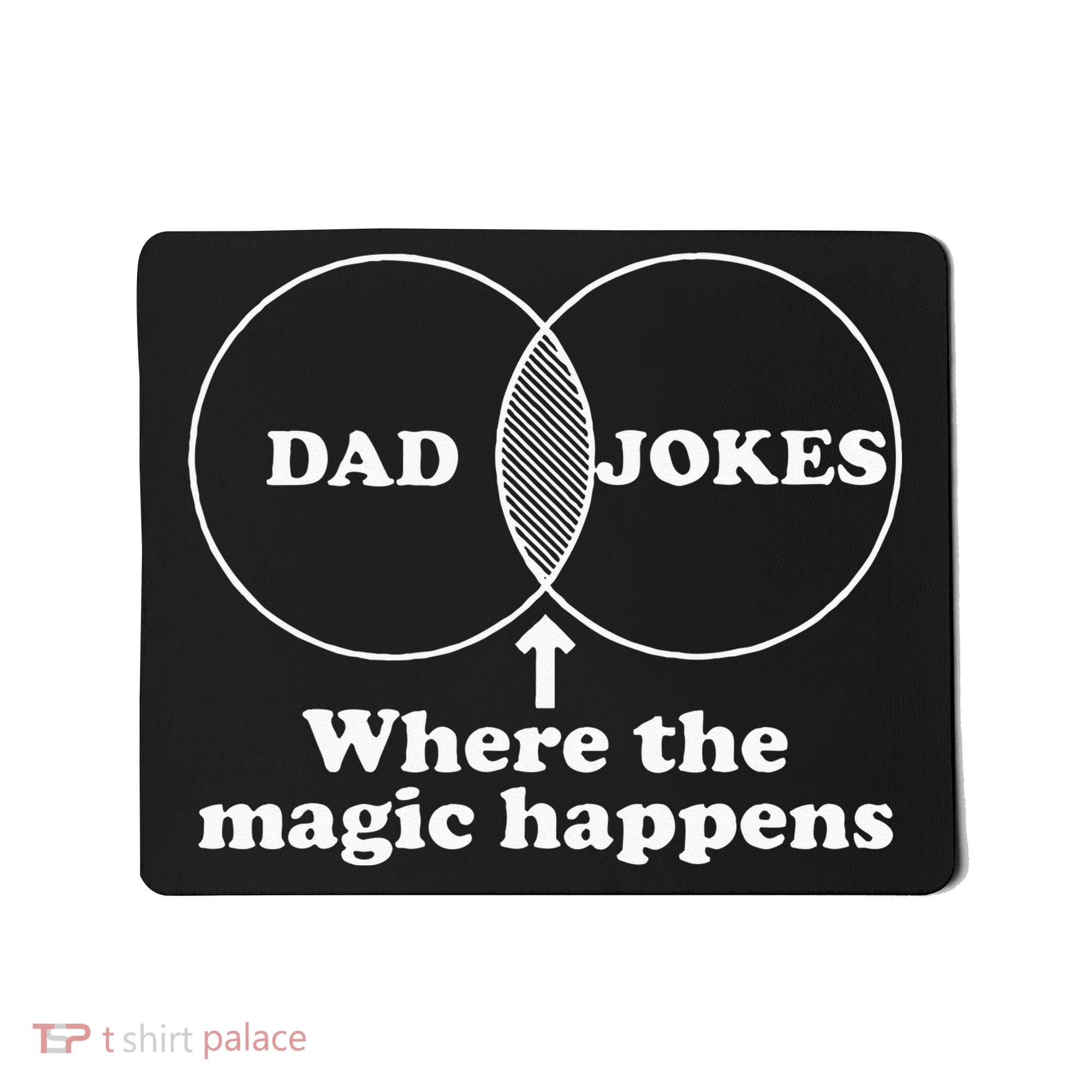 Dad Jokes Venn Diagram Mousepad