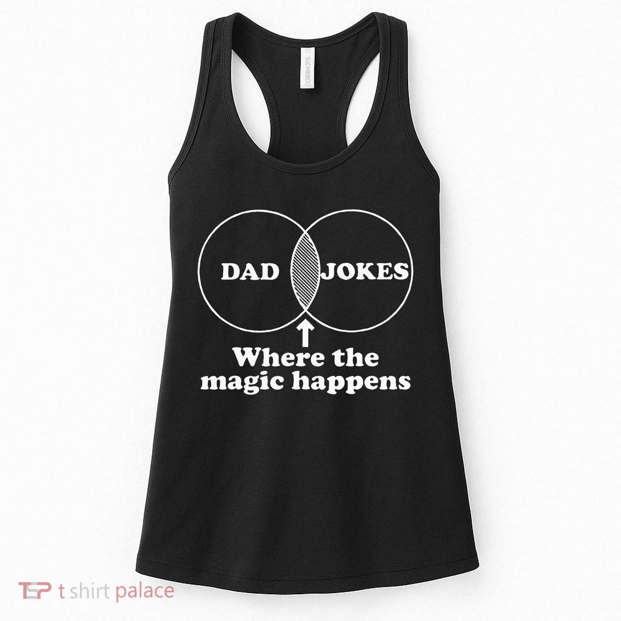 Dad Jokes Venn Diagram Women's Tank Top
