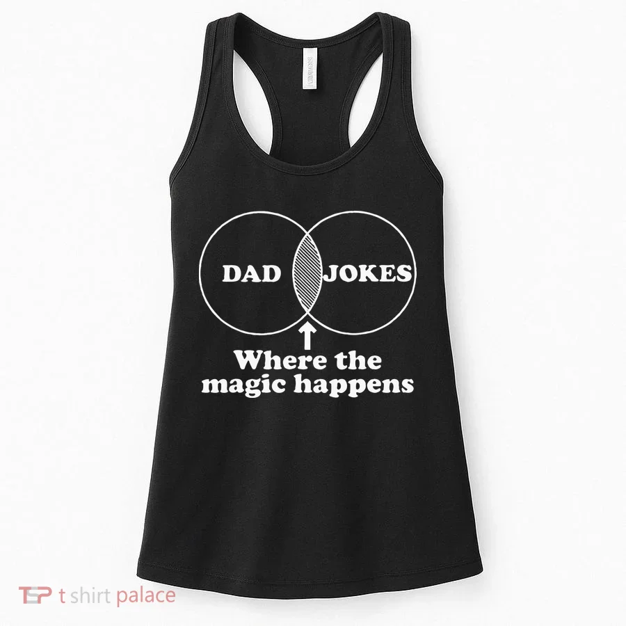 Dad Jokes Venn Diagram Women's Tank Top