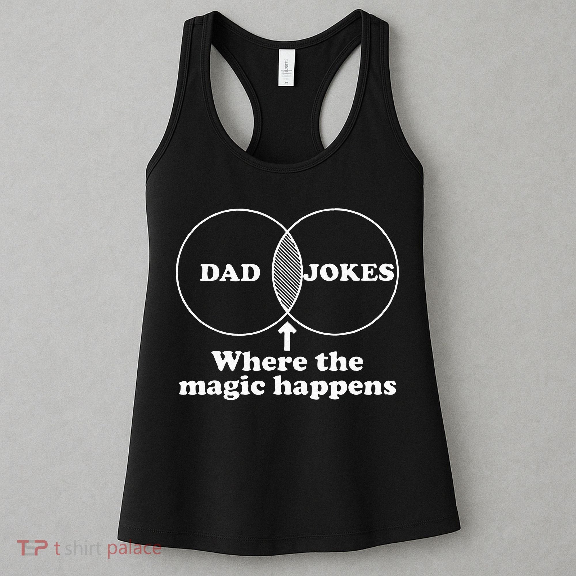 Dad Jokes Venn Diagram Women's Tank Top